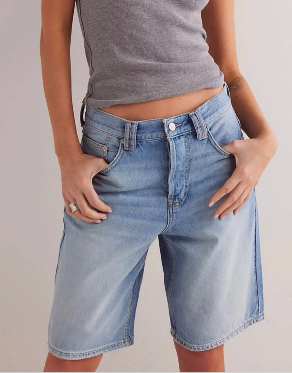 Free People We The Free Montana Low Rise Long Shorts 28 NEW